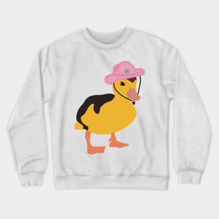 Pink Cowboy Duck Crewneck Sweatshirt